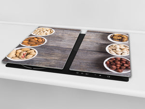Tempered GLASS Cutting Board 60D16: Nuts
