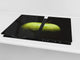 Tabla de cocina de vidrio templado - Tabla de corte de cristal resistente D07 Frutas y verduras: Manzana 1
