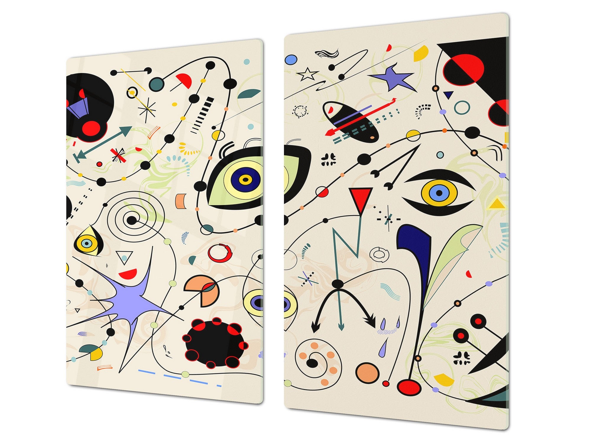 Glass Cutting Board 60D15: Colorful eye