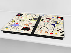 Glass Cutting Board 60D15: Colorful eye