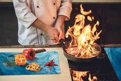 Tabla de cortar - Cubierta de la placa de inducción D04 Serie Bebidas: Cerezas 7