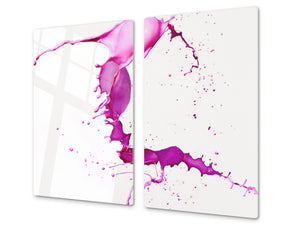 Tempered GLASS Cutting Board D01 Abstract Series: Abstract Art 54