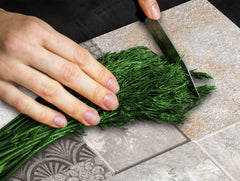 Tempered GLASS Kitchen Board – Impact & Scratch Resistant D27 Vintage leaves and patterns Series: Stone mosaic background