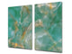 Chopping Board - Induction Cooktop Cover D21 Marbles 1 Series: Green onyx