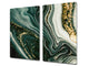 Chopping Board - Worktop saver and Pastry Board - Glass Cutting Board D23 Colourful abstractions: Mesmerising golden powder