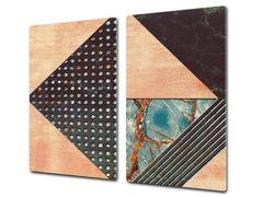 TEMPERED GLASS CHOPPING BOARD – Glass Cutting Board and Worktop Saver D26 Textures and tiles 2 Series: Diverse tile pattern