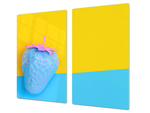 Worktop saver and Pastry Board 60D02: Blue strawberry