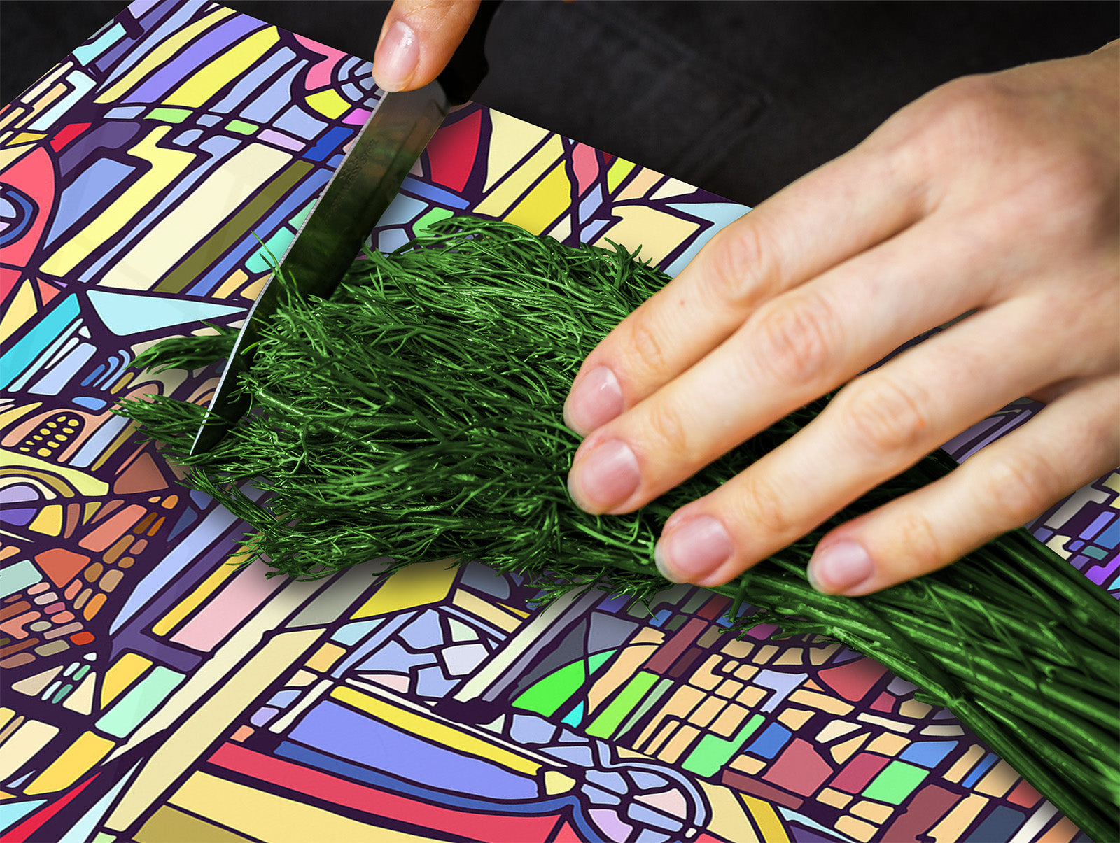 Glaskochfeld 60D19: Buntglas 2