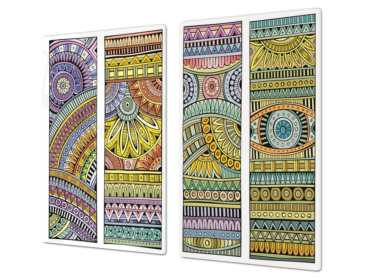 Glass stove top 60D21: Colorful mosaic