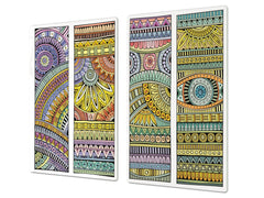 Glass stove top 60D21: Colorful mosaic