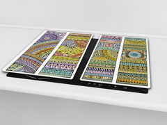 Glass stove top 60D21: Colorful mosaic