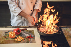 Chopping Board - Induction Cooktop Cover D21 Marbles 1 Series: Italian granite