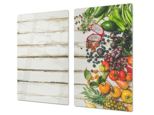 Worktop saver and Pastry Board 60D02: Vegetables on boards