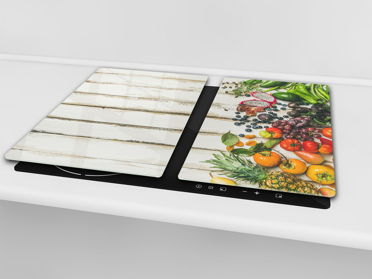 Worktop saver and Pastry Board 60D02: Vegetables on boards