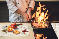 Tabla de cortar - Cubierta de la placa de inducción D04 Serie Bebidas: Cerezas 7