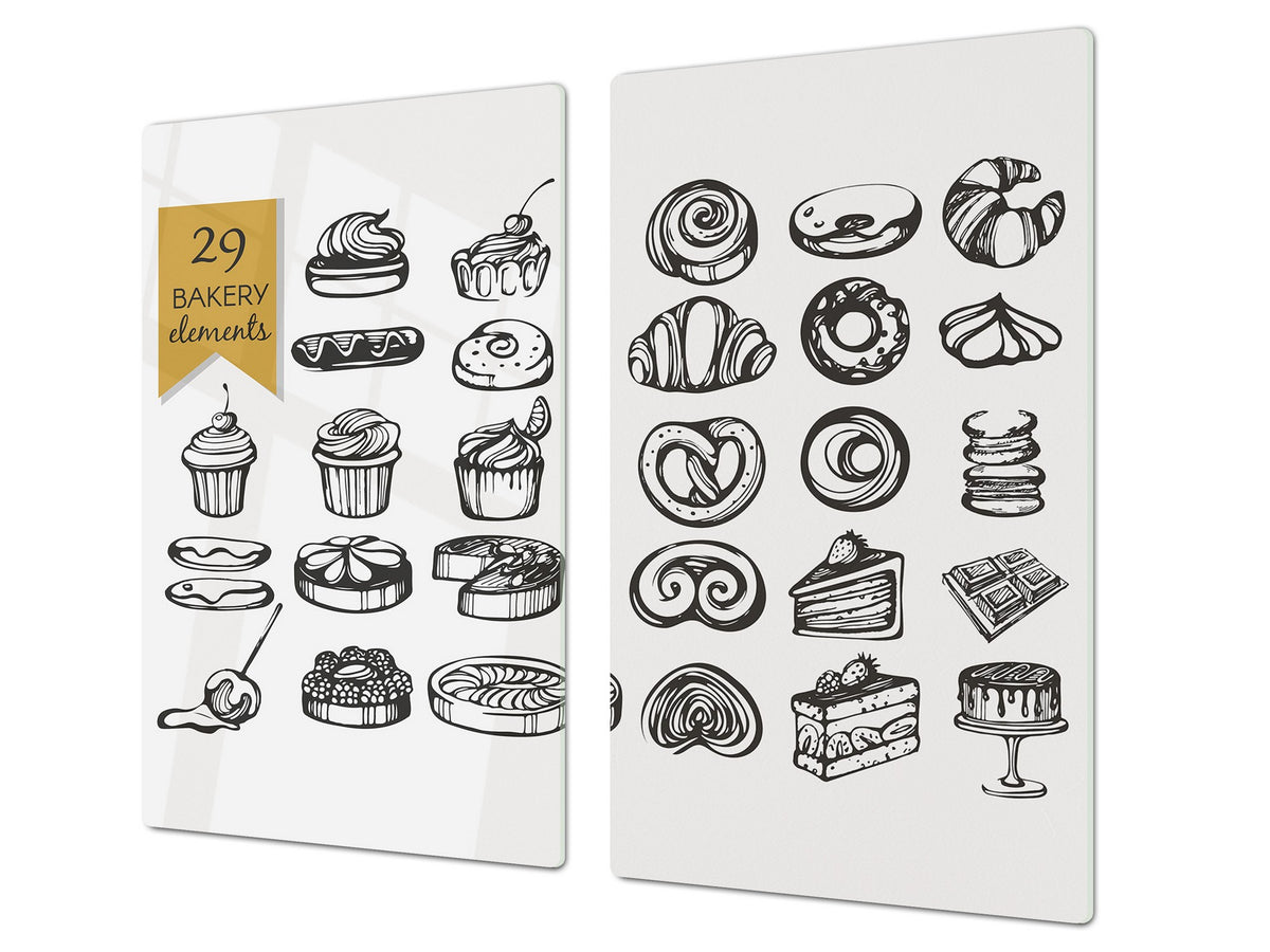 TEMPERED GLASS CHOPPING BOARD 60D13: A bakery