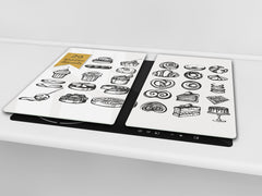 TEMPERED GLASS CHOPPING BOARD 60D13: A bakery