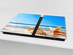 Worktop saver and Pastry Board 60D08: Shells on the beach 2
