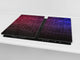 KITCHEN BOARD & Induction Cooktop Cover – Glass Pastry Board D25 Textures and tiles 1 Series: Blue and pink neon wall