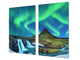 Worktop saver and Pastry Board 60D08: Aurora borealis