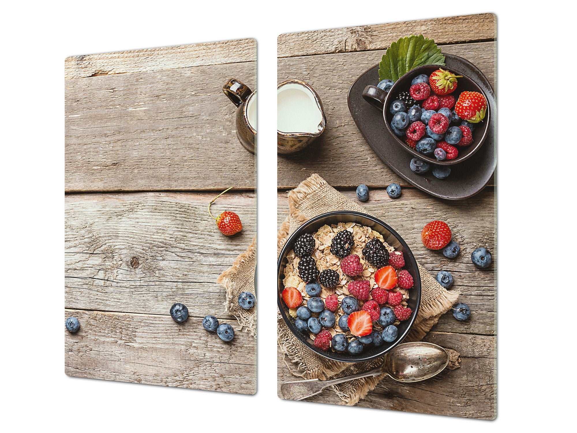 Tempered GLASS Cutting Board 60D16: Porridge