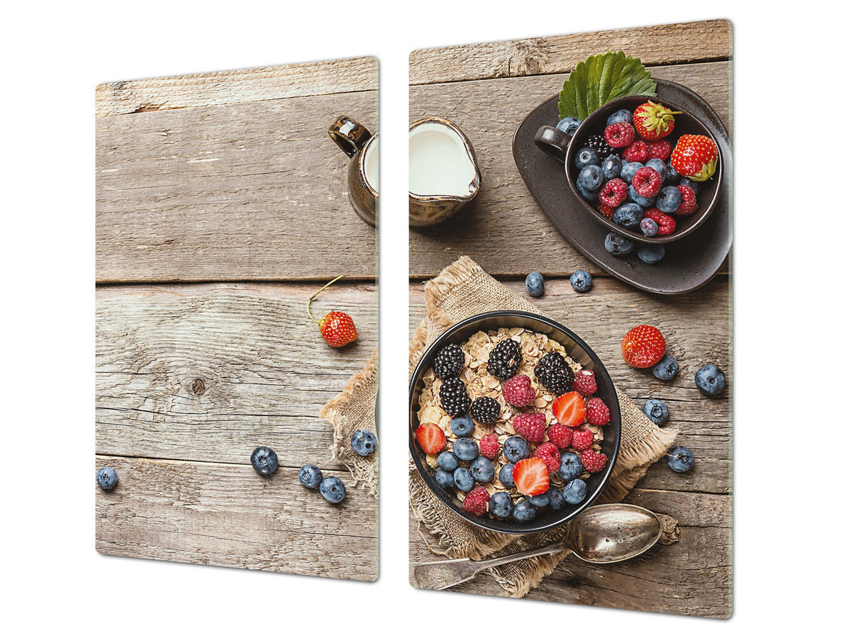 Tempered GLASS Cutting Board 60D16: Porridge