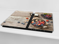 Tempered GLASS Cutting Board 60D16: Porridge