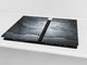 Planche à découper en verre trempé et couvre-cuisinièr; D10A Série Textures A: Texture 102