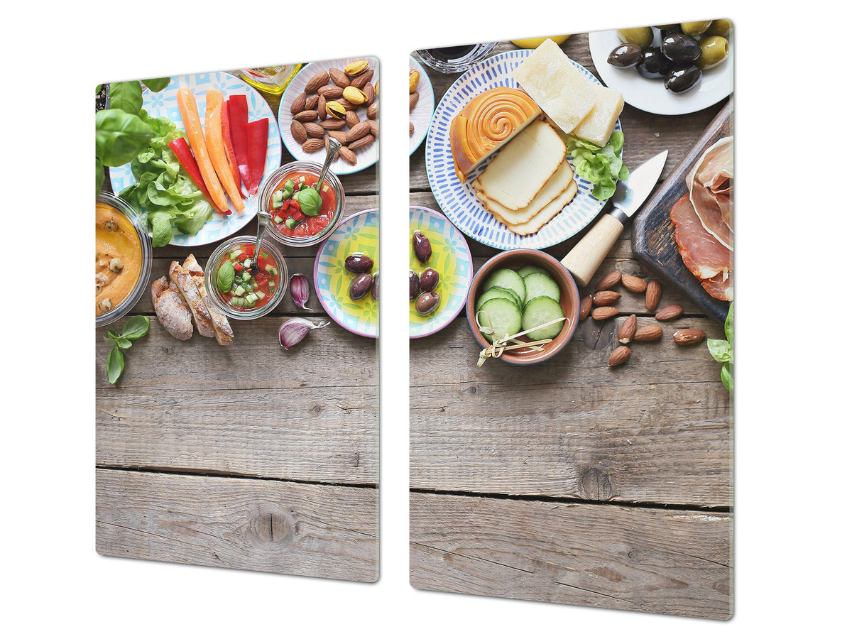 Tempered GLASS Cutting Board 60D16: Breakfast 3