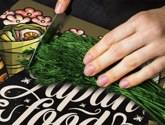 Tempered GLASS Cutting Board 60D16: Japan food