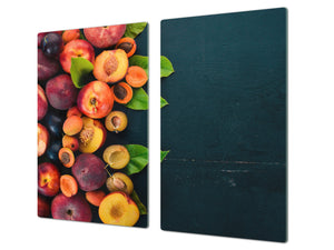 Worktop saver and Pastry Board 60D02: Nectarines and plums