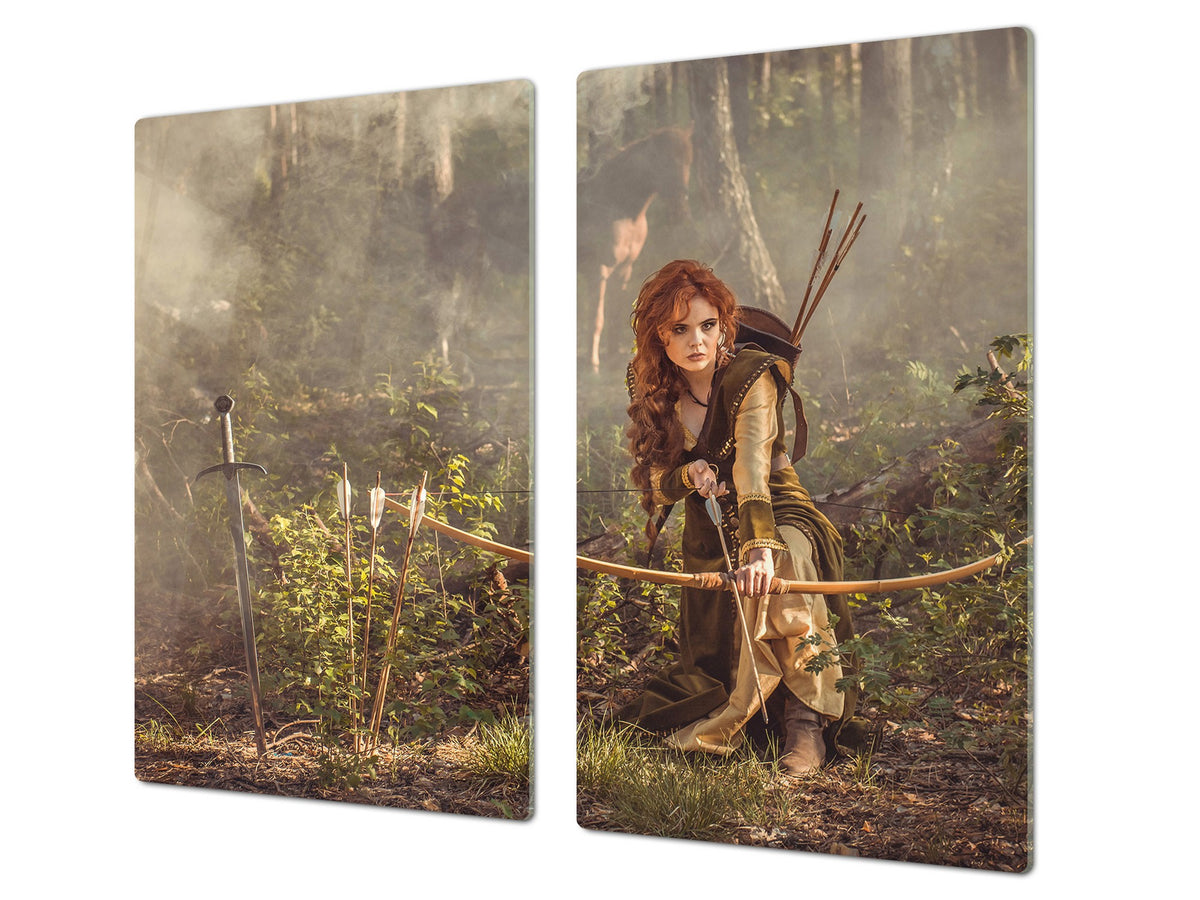 Glass Pastry Board 60D18: Robin Hood's girlfriend