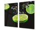 KITCHEN BOARD & Induction Cooktop Cover  D07 Fruits and vegetables: Lime 7