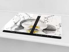 Glass Cutting Board and Worktop Saver D06 Flowers Series: Orchid 4