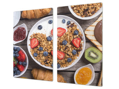 Tempered GLASS Cutting Board 60D16: Sweet breakfast 2