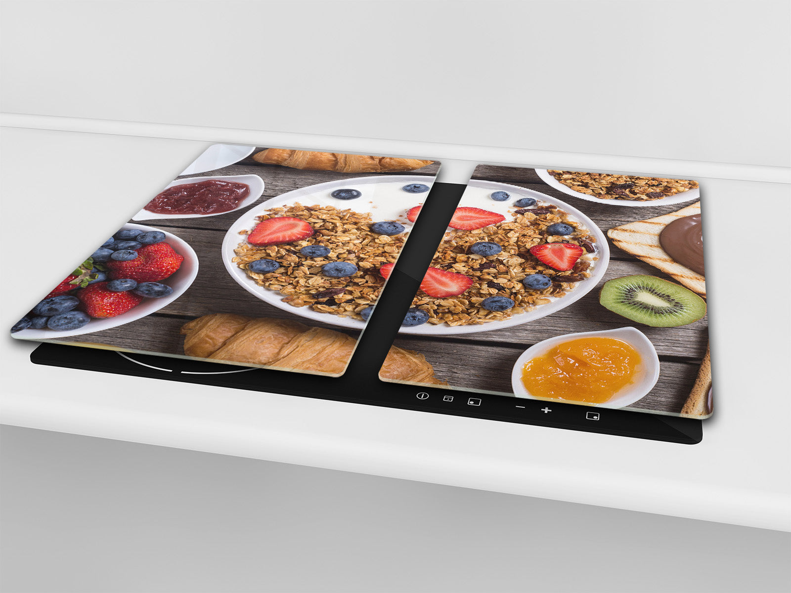 Tempered GLASS Cutting Board 60D16: Sweet breakfast 2