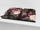 Glass Cutting Board and Worktop Saver D06 Flowers Series: Drawing 27