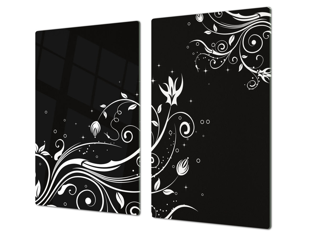 Induction Cooktop cover 60D06A: Flowers theme