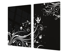 Induction Cooktop cover 60D06A: Flowers theme