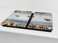 Glass Pastry Board 60D18: Balloon flight