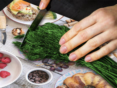 Tempered GLASS Cutting Board 60D16: Breakfast 5