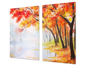 Worktop saver and Pastry Board 60D08: Park in the autumn season 2