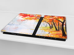 Worktop saver and Pastry Board 60D08: Park in the autumn season 2