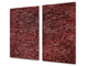 Planche à découper en verre trempé et couvre-cuisinièr; D10A Série Textures A: Mur De Briques 35