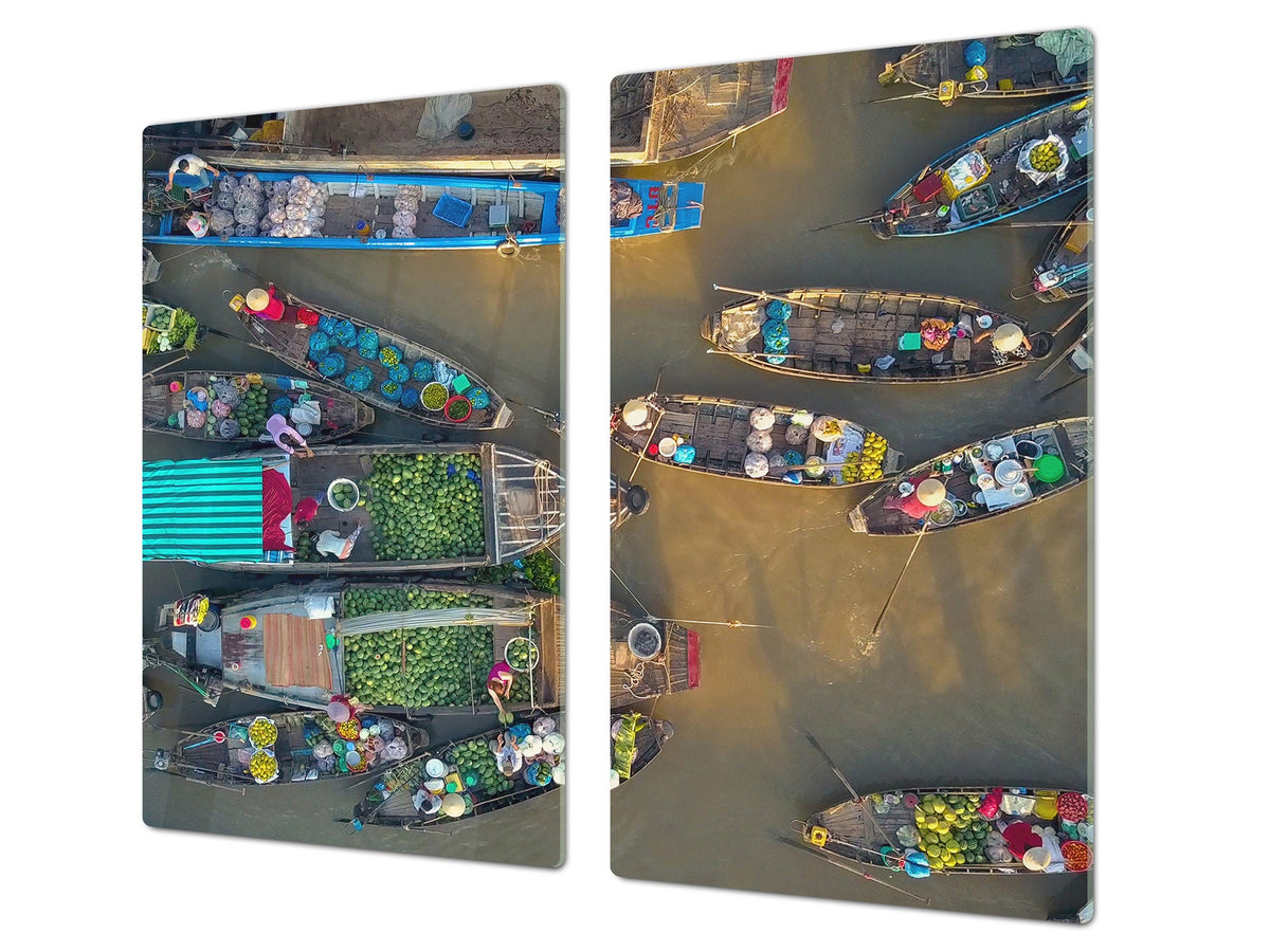 Worktop saver and Pastry Board 60D08: Asian boats