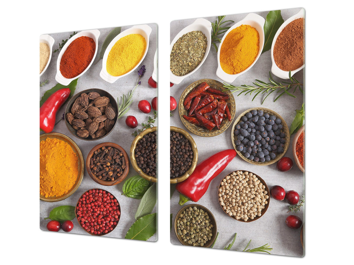 Induction Cooktop Cover Kitchen Board 60D03B: Mosaic of spices 9