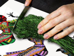 Glass Cutting Board 60D15: Egyptian women's