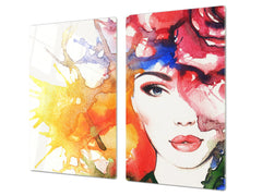 Glass stove top 60D19: Woman 12