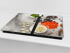 Tempered GLASS Cutting Board 60D16: Salad