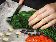 Tempered GLASS Cutting Board 60D16: Salad